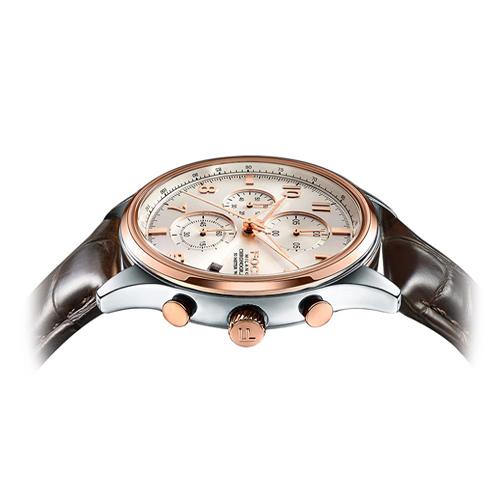 Poche 43Mm Chronograph Men'S Leather Watch Fm7530L-Wrg
