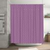 Pink Floral Shower Curtain With Green Border: Printed Bathroom Decor Modern Home Textiles For Bathtub Or Room Decoration (Purple