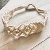 Ethnic Style Braided Rope Crochet Bandana Bohemian Headband Women Hair Scarf Macrame Hair Band