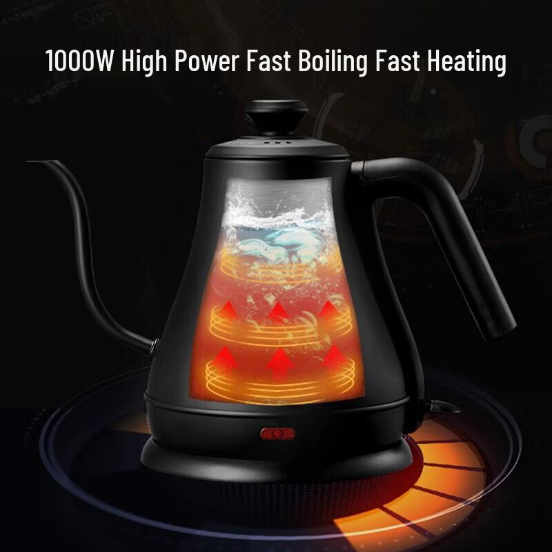Supor 0.8L 304 Stainless Steel Electric Gooseneck Kettle CN plug (adapter included)
