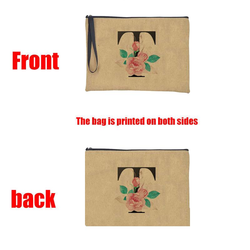 Merry Christmas Linen Storage Supplies Bags Travel Lipstick Bag Xmas Ornament Pouch Toilet Makeup Bolsas for Coffee Enthusiasts