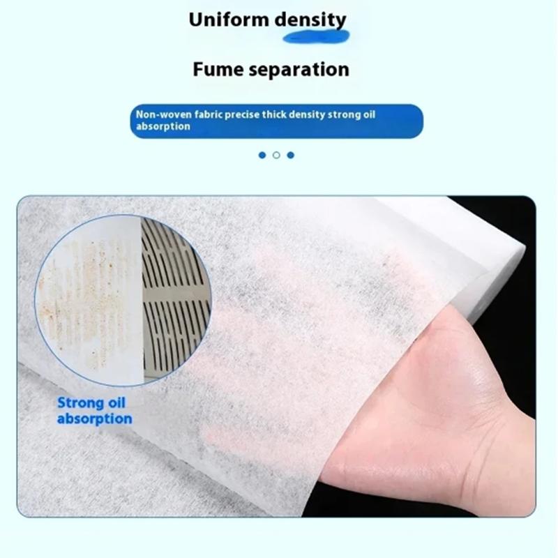 Kuchyňský odsavač par Filtr Vysoký výkon Absorpce oleje Bez kouře Univerzální střih Odolná samolepka Netkaný absorpční papír