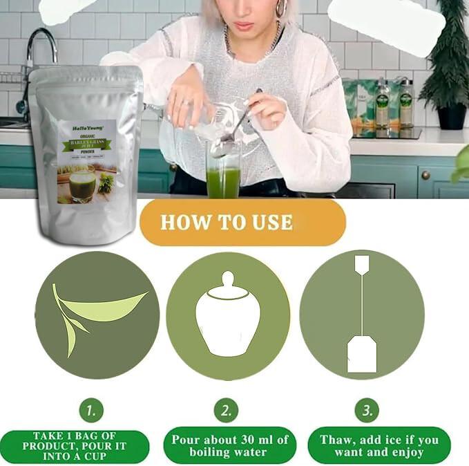 

250g Organic Barley Grass Powder Natural Pure Low Sugar Body Detoxification 500g