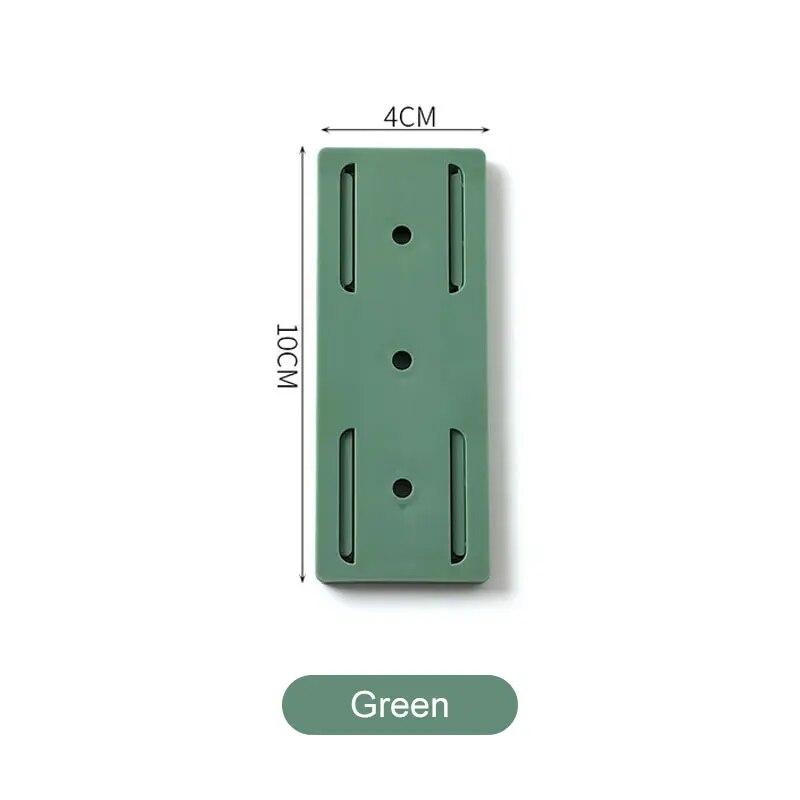 1Pc Wall-Mounted Plug Fixer Sticker Punch-free Home Self-Adhesive Socket Fixer Cable Wire Organizer Seamless Power Strip Holder