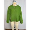 Button Up Pullover, Solid Color Pullover, V-neck Knit Sweater, Women's Streetwear, Trendy Sweater, Women's Plus Size, Worn Inside Out