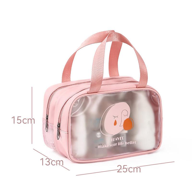 

Ручная сумка для сухого и влажного хранения большой емкости, уличная пляжная сумка для плавания, портативный косметический органайзер для ухода за кожей, сумка для туалетных принадлежностей M розовый