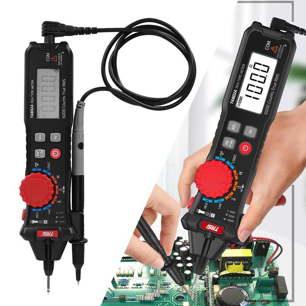 Pocket Pen Multimeter Portable Mini Smart Digital Meter Ammeter TA802A Auto Recognition