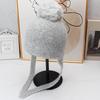 Cute hairball lace-up ear hat retro knitted wool hat autumn and winter outdoor cold-proof face little Lei Feng hat