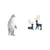 Elegant Resin Animal Figurines Collection Featuring Penguin And Reindeer Statues for Home Office