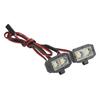 RC Headlight 4 LED White Lighting Color Plastic Housing 2.54JR Connector Removable Brackets RC Spot