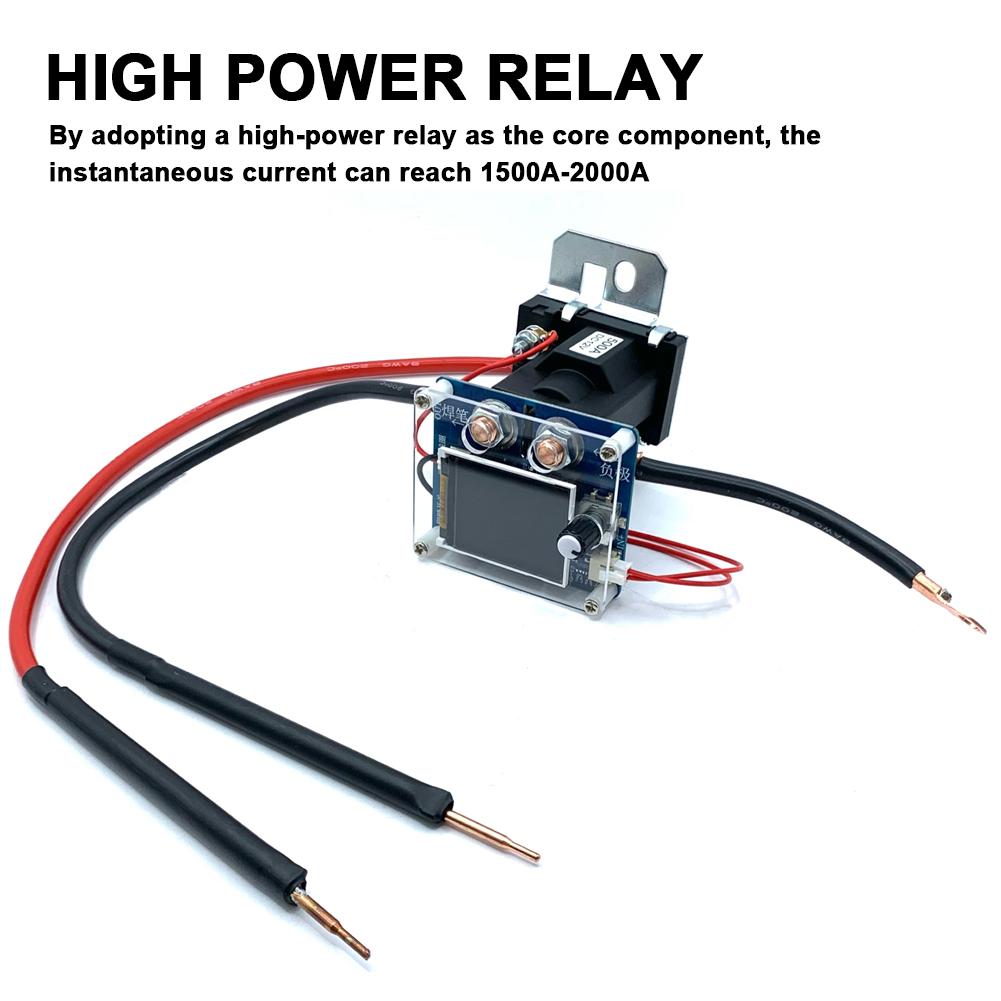 Portable Digital Color Display Spots Welding Machine Dual Pulse Adjustable Spotwelder 180 Degrees