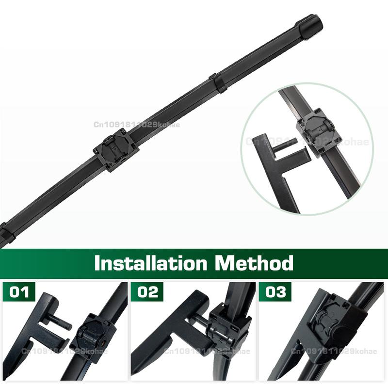 

GREATROAD Wiper LHD&RHD Front & Rear Wiper Blades Set For BMW 3 Series E91 2005 - 2009 Windshield Windscreen Window Brushes 3PCS