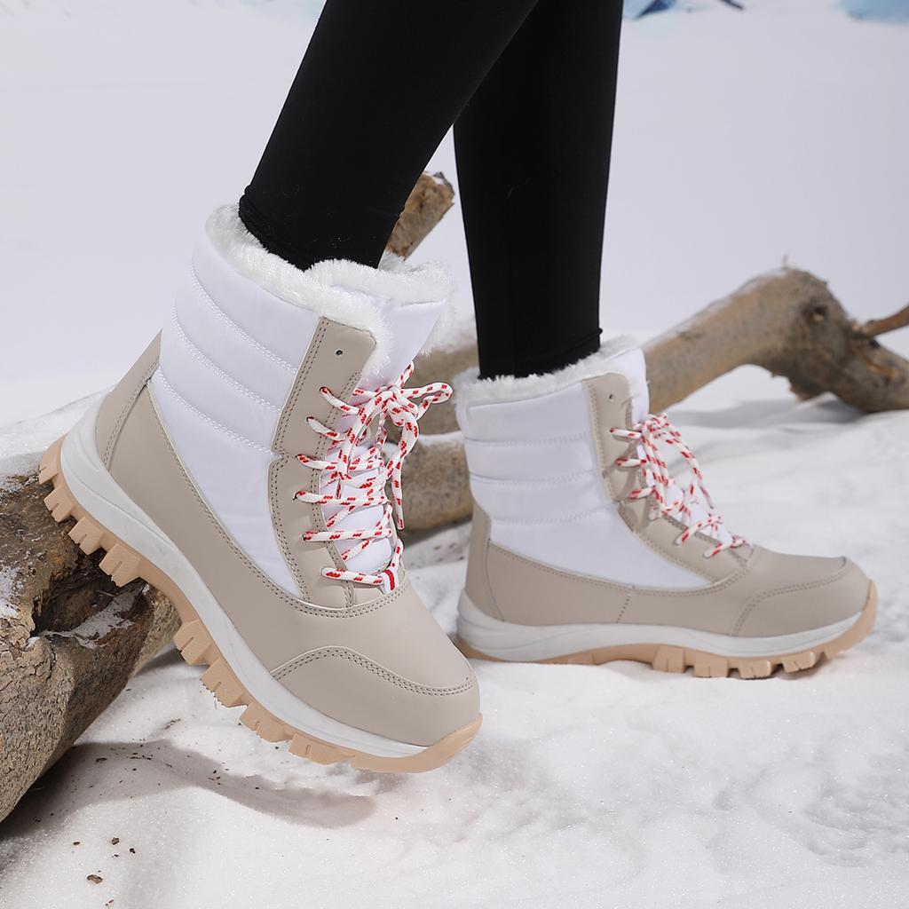 Women Snow Boots Waterproof Winter Platform Ankle Boots Keep Warm Snow Shoes Plush Outdoor Short Boots Non-slip Casual Sneakers