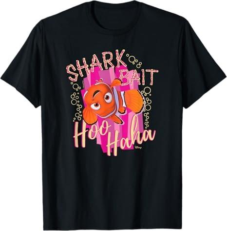 Finding Nemo Shark Bait Hoo Haha Black TShirt S