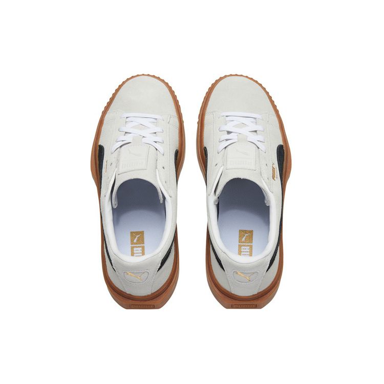 Puma Court Breaker Suede Low-Top Sneakers Unisex Sneakers White 366079-06