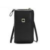 Crossbody Shoulder Bag Leather Phone Pouch Multifunctional Wallet Phone Bag Zipper Purse CLE