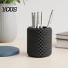 Stationery Holder Pen for Desk, 3D Printed Minimalist Pencil Stationary Brush Storage Cup, Desktop Makeup Office Vanity