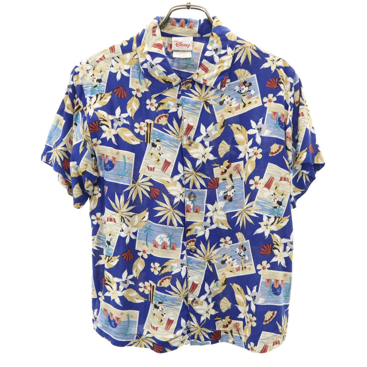 

Рубашка Алоха с коротким рукавом Микки Маус Disney Store L 10-12 синяя Детская Б/у