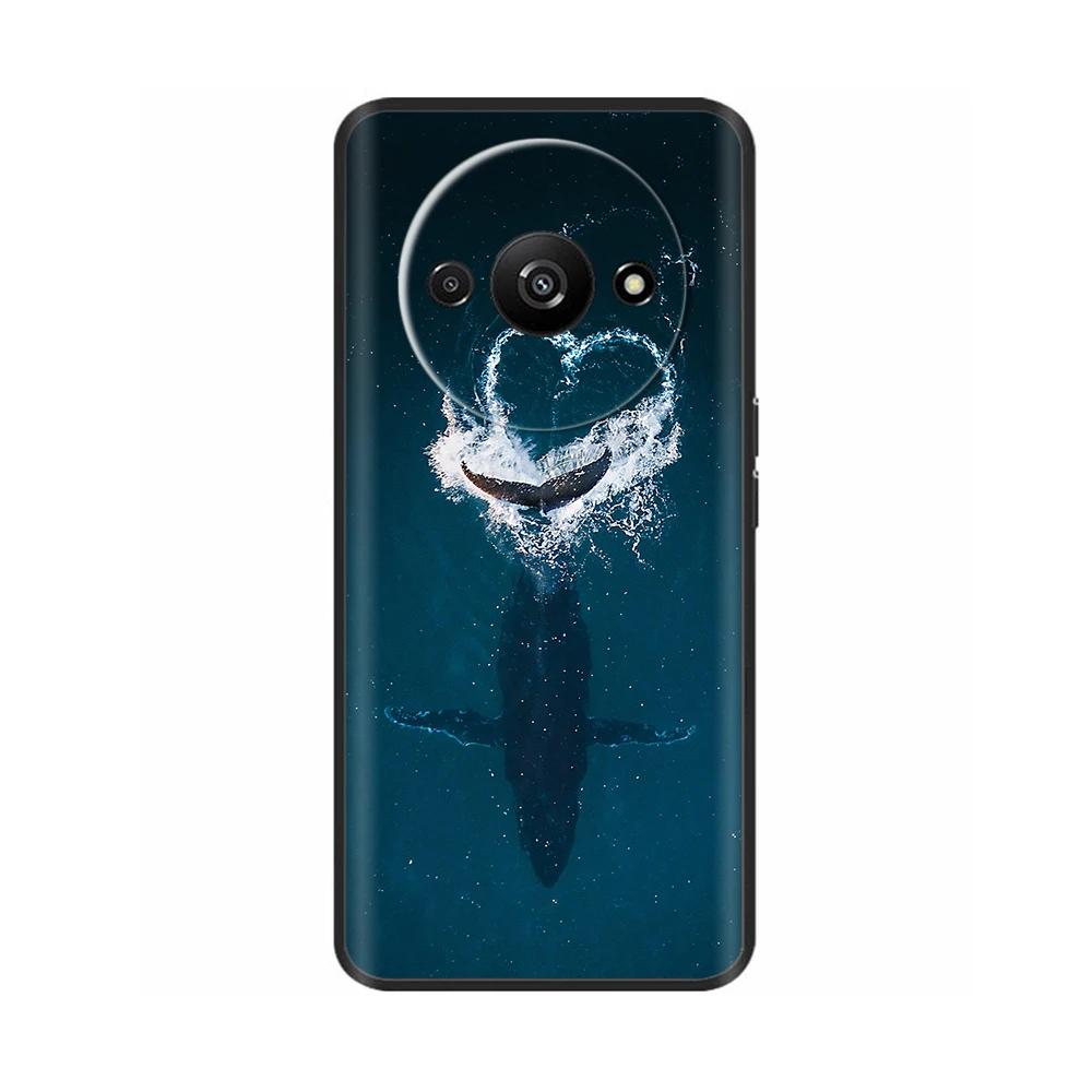 Phone Case For Xiaomi Redmi A3 A3X RedmiA3 Poco C61 PocoC61 Soft Black Silicone Bumper Shockproof Shell Back Cover Carcasa Cases