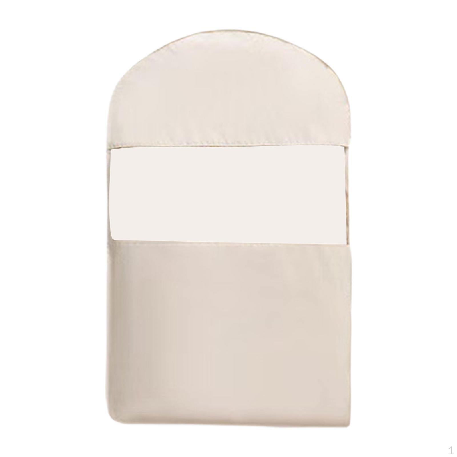 

Garment Bag Dust Cover Lightweight Clear Window Roomy Capacity Closet Storage Suit for Business S бежевий