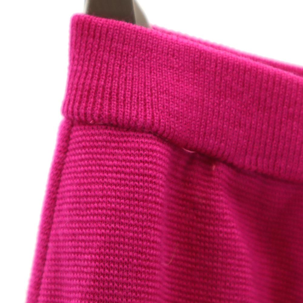 YVES SAINT LAURENT 90s Old Midi length knit Tight Skirt 7 Magenta Women Used