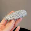 Stylish And Simple Full Diamond Geometric Hairpin, High-End Temperament Side Clip Bb Clip, Versatile Bangs Clip, Hairpin, Hair Accessories