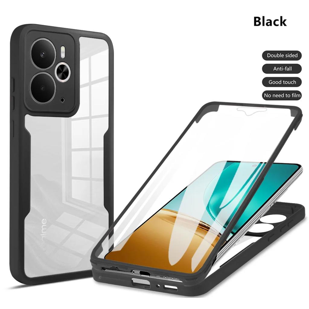 360 Full Body Screen Protector Transparent Case For Realme 14 15 Pro + Plus Size Shockproof Phone Cover For For Realme 14 15 14X