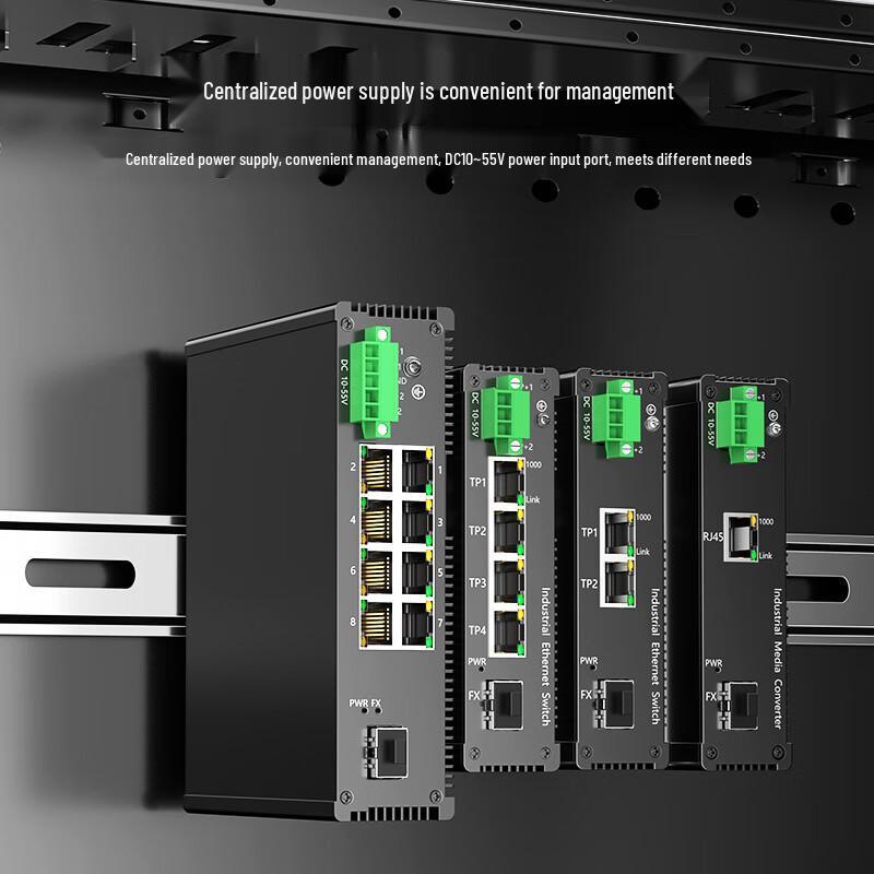 Guanghang Unmanaged Industrial Fiber Optic Transceiver