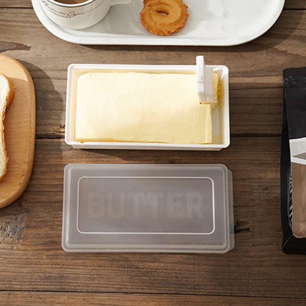 New With Cover Lid Butter Cutter Storage Box With Cutter Convenient Butter Dish Butter Container Refrigerator Storage