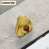 HOYIHM Purple Clay Heart Rabbit Tea Pet Vintage Flowerpot Landscaping Tea Figurine Play Toys Tea Statue Ornaments Tea Ceremony