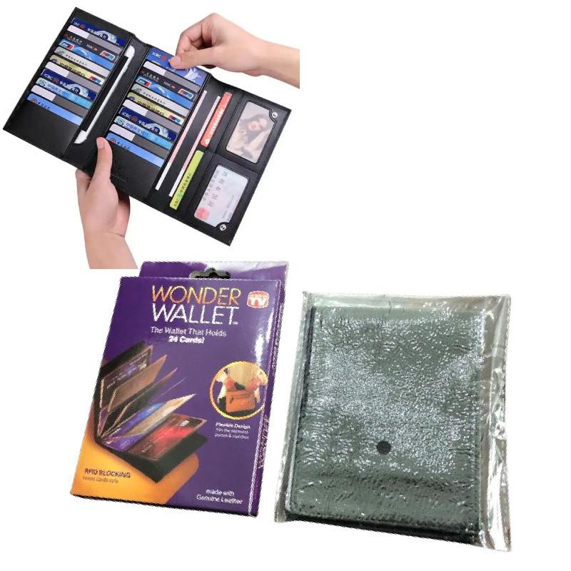 Wonder Pu Wallet Document Card Bags Wallet With Multiple Card Durable Slots
