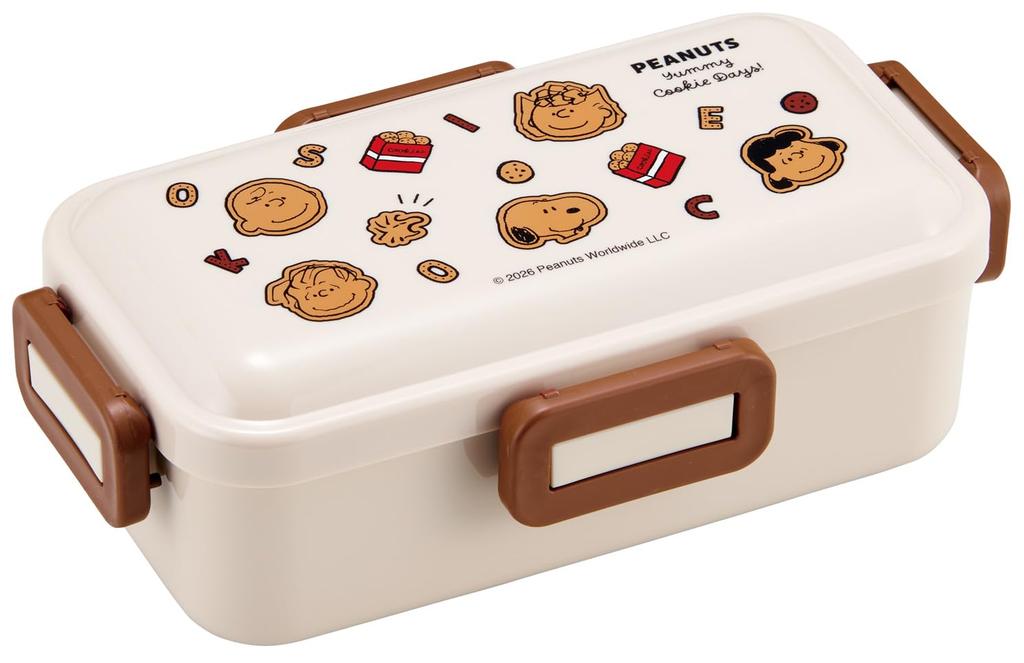 Skater Lunch Fluffy Packing Dishwasher Microwave Made in Snoopy Cookie Box, Design, 1-Tier, 530ml, Safe, Safe, Japan, Design, PFLB6-A