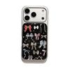 Luxurious Bowknot Dark Background Case for iPhone 17/16 Pro Max/15/14