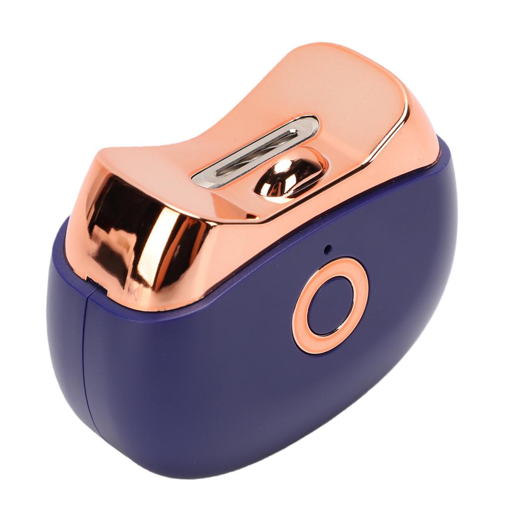 Mini Electric Nail Clipper Ultra Quiet LED Light Rechargeable Automatic Fingernail Cutter with Scraps Storag Blue
