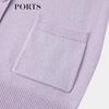 PORTS Women's V-Neck Long Sleeve Knit Cardigan
