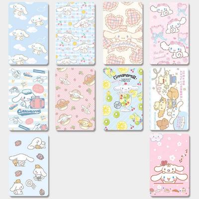 Sanrio Card Cover Sticker Cinnamoroll Cute Character Photo Pocahontas Bus Card Sticker Set of 10
