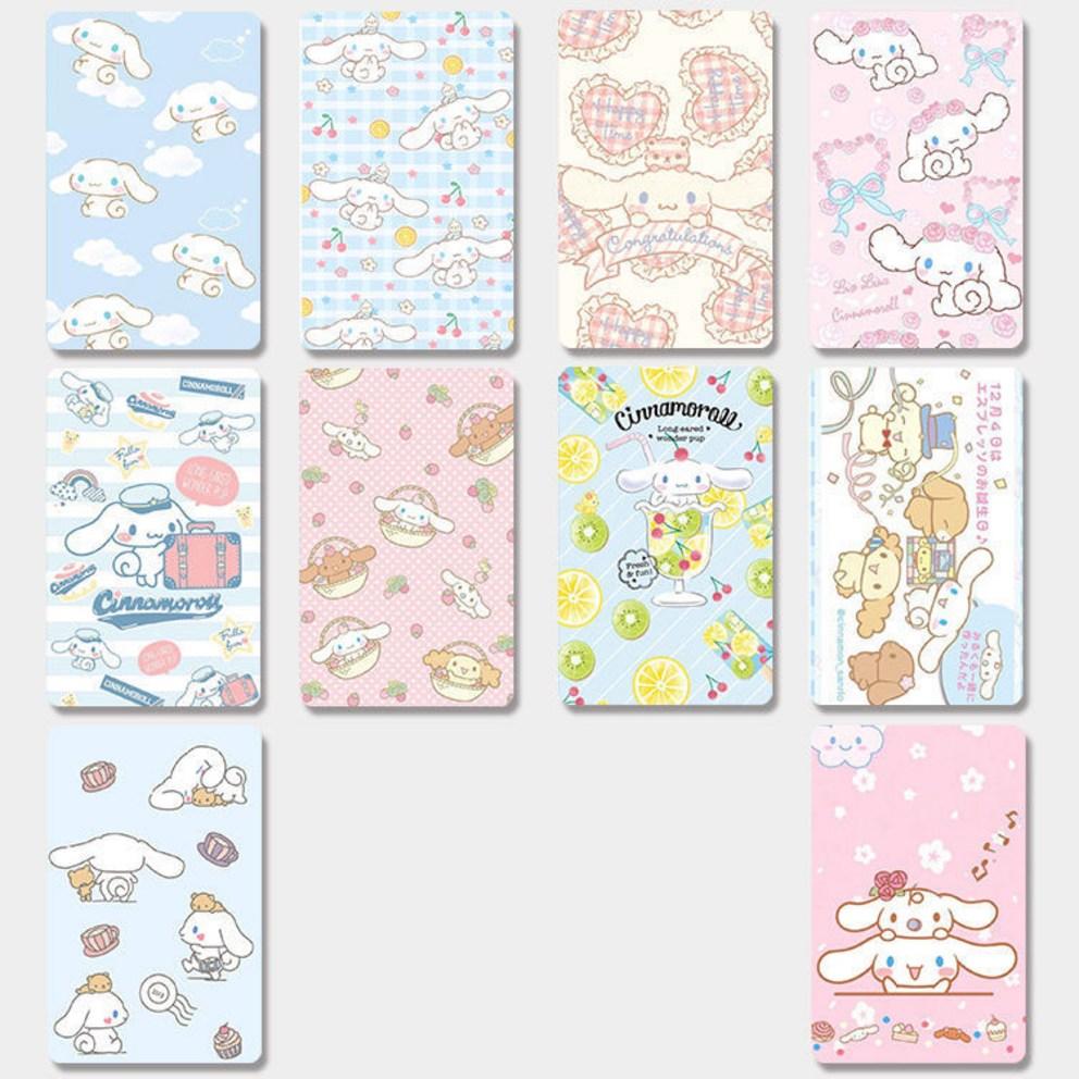 

Sanrio Card Cover Sticker Cinnamoroll Cute Character Photo Pocahontas Bus Card Sticker Set of 10