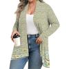 Women's Fall And Winter Fashion Casual Print Long Sleeve Mid-Length Cardigan Jacket