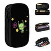 Cute Invader Zim Gir Pencil Cases New Pen Holder Bags Student Big Capacity School Supplies Zipper Pencilcases