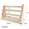 Wood Jewelry Rack Storage Display Wooden Dangle Earring Stand Holder Jewellery