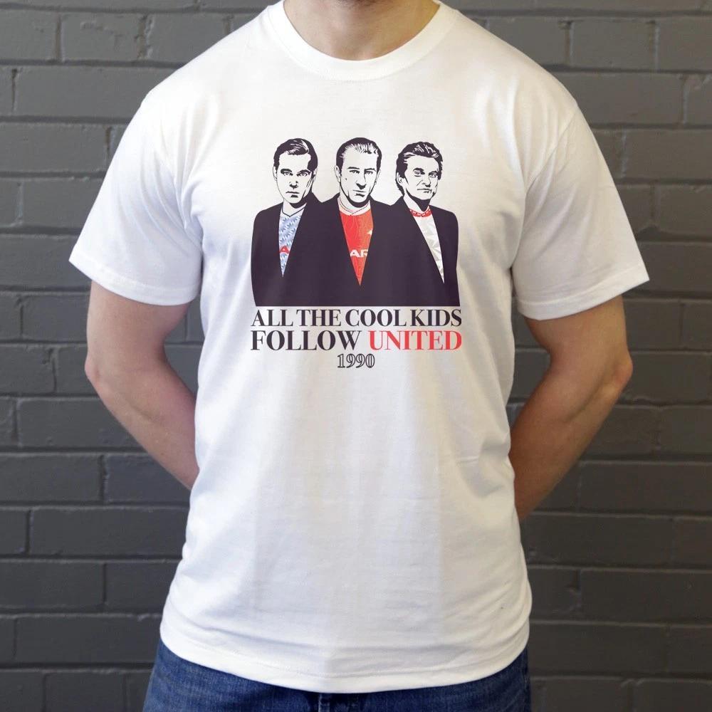 Manchester United 1990 Graphic T-Shirt Mens XL White Short Sleeve Football Movie 2XL
