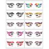 10 stk Halloween Ansiktstatoveringsklistremerker Flaggermus Edderkopp Arr Midlertidig Cosplay Øyekunst