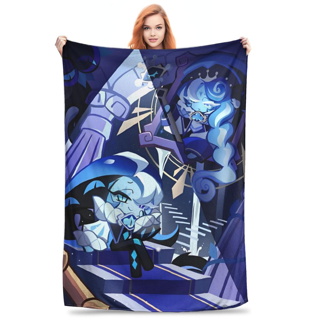 Shadow Milk Cookie Run Kingdom Blankets Flannel All Season  Breathable Warm Throw Blankets for Bedding Bedroom Plush Thin Quilt