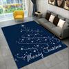 Santa Claus Christmas Tree Elk Area Rug,Carpet Rug for Living Room Bedroom Sofa Doormat Christmas decoration,Non-slip Floor Mat