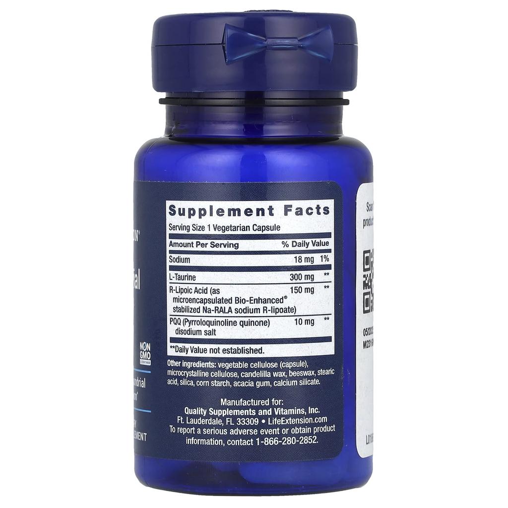 Mitochondriale Grundlagen mit Pqq, 30 Veggie-Kapseln