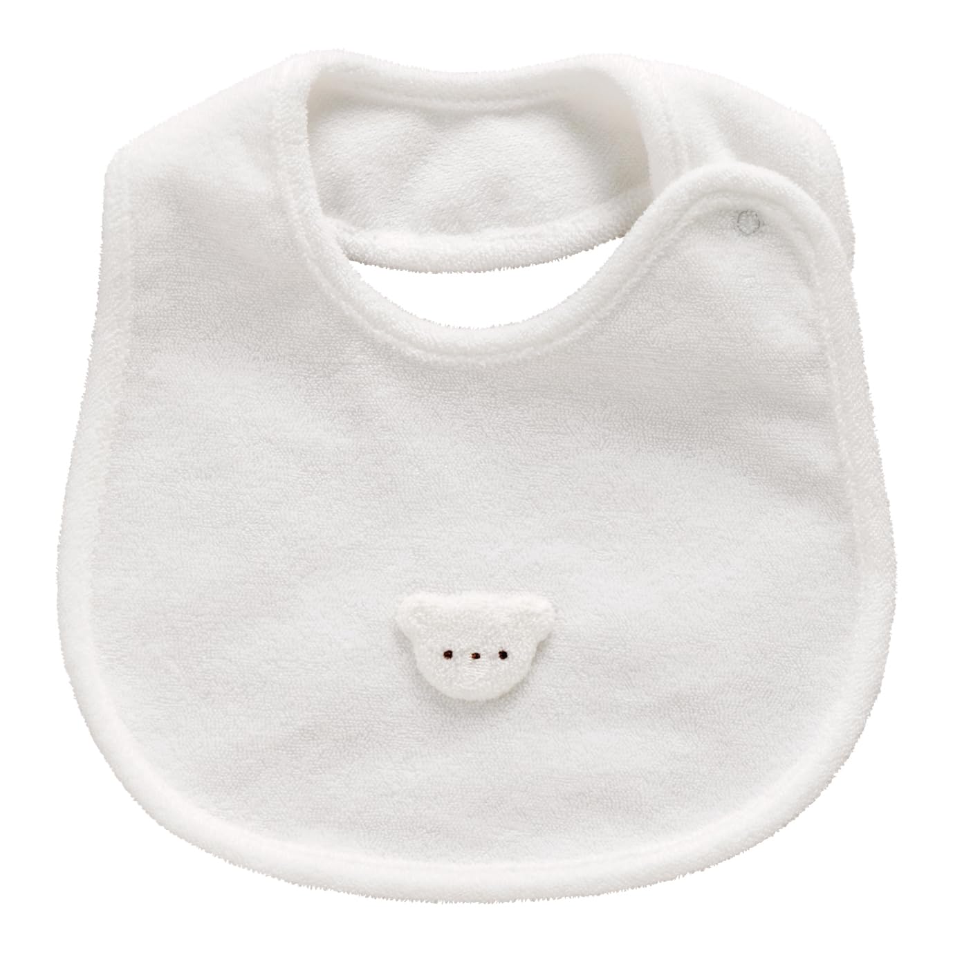 

Детский Детский Сделано в Японии [Baby Castle] Слюнявчик, Медведь, Молочно-белый,