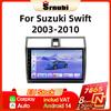 Srnubi 2Din Android14 Car Stereo Radio For Suzuki Swift 2003-2010 Wireless Carplay Android Auto Mirror Link BT 4G WiFi Head Unit