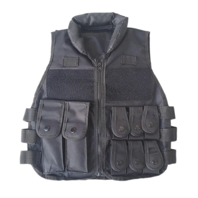 

Children s Outdoor Vest Unisex Real-life CS Jedi Survival Three-level Armor Protective Clothing Performance Training Size L clothes are 50 cm long чёрный