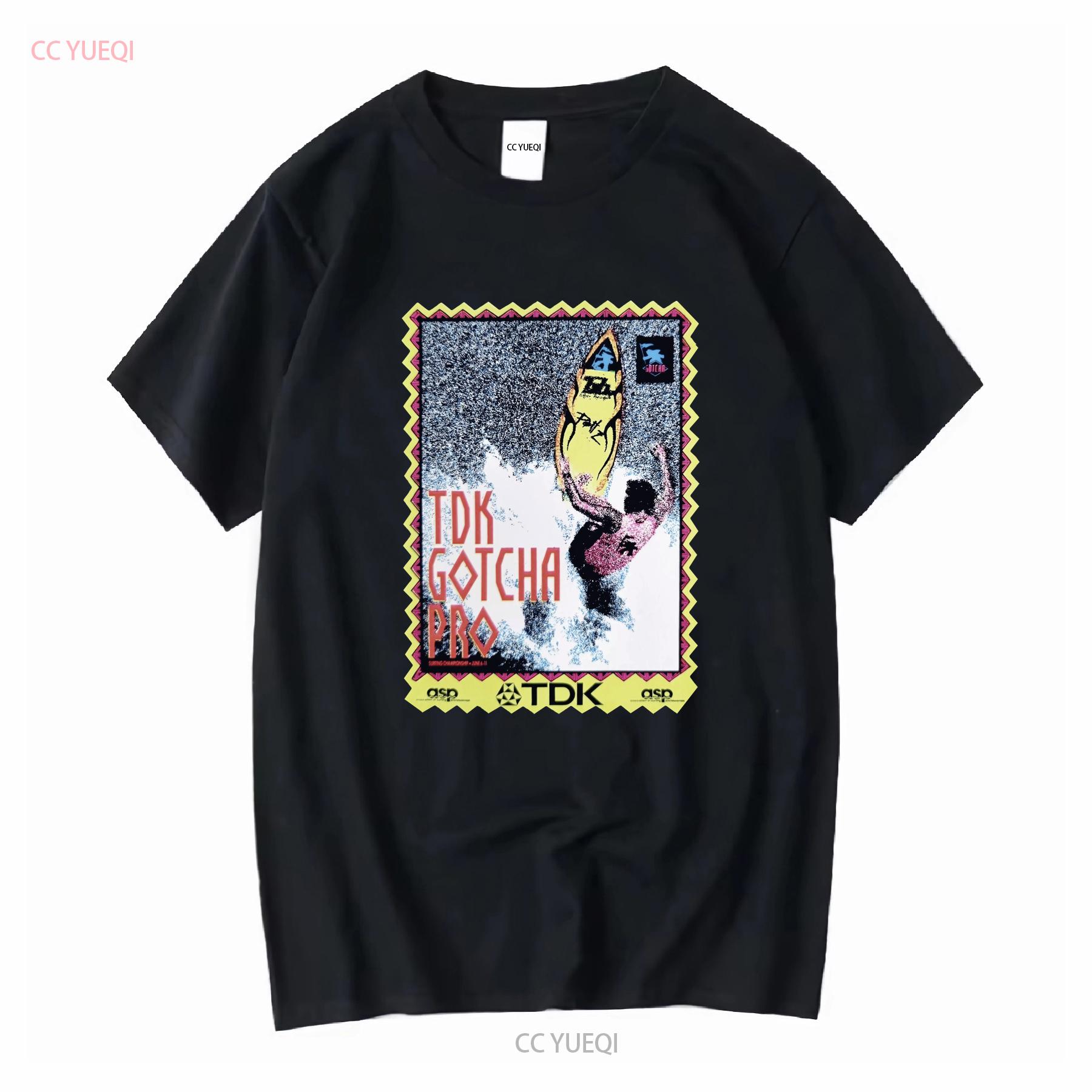 

NEW 1989 TDK Gotcha Pro Surfing Competition Cotton T Shirt Oahu Hawaii long or short sleeves vintage Washed Versatile 4XL