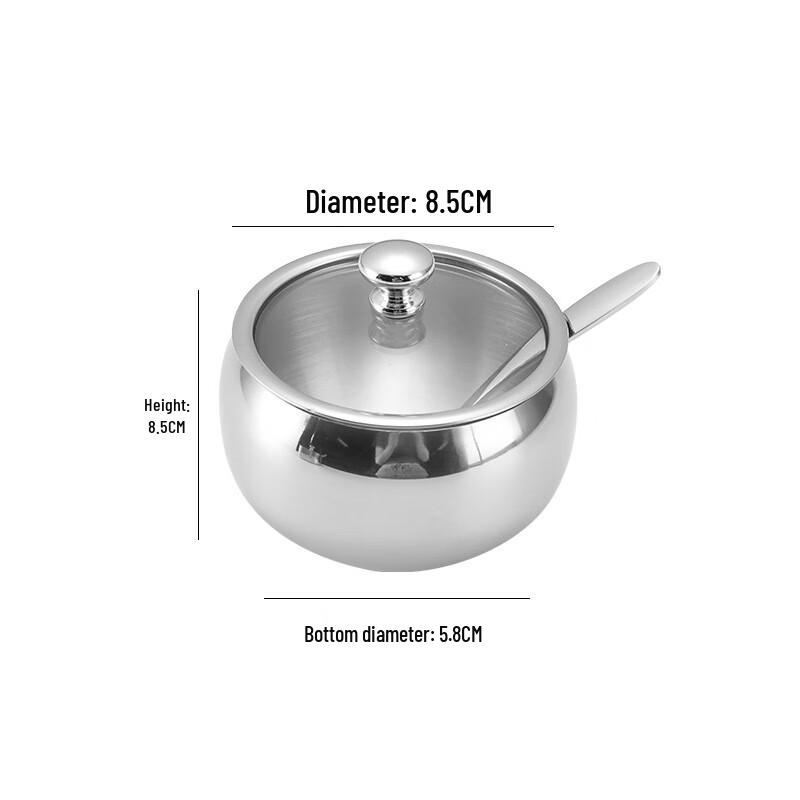 Bang Daifu 3-Piece 304 Stainless Steel Condiment Jar Set